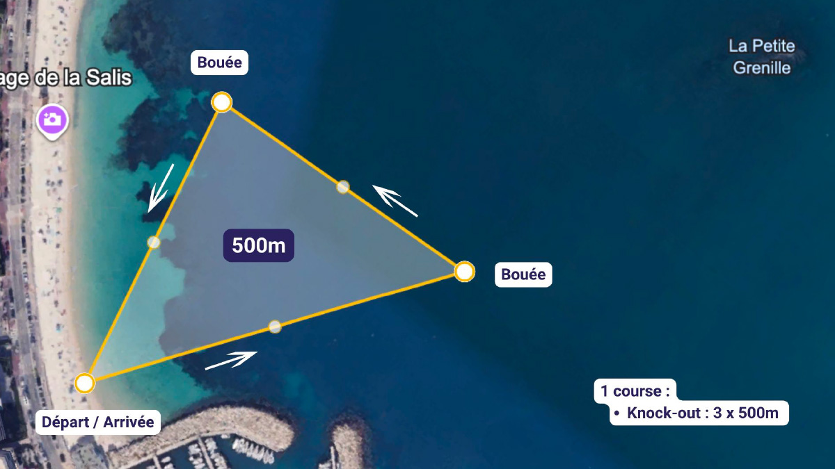 Course Knock Out du Tour du cap d'antibes - EDF AquaChallenge 2026